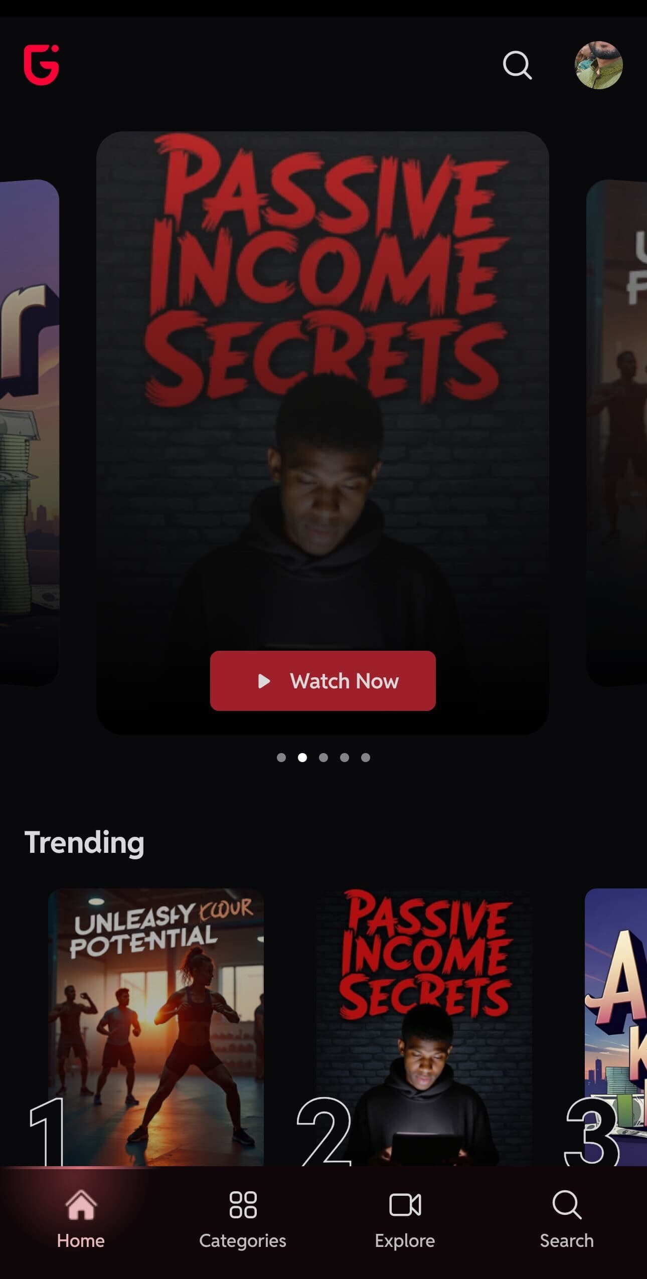 Profile Button Location